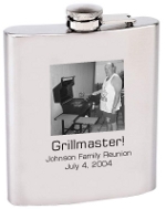 18 ounce personalized flask