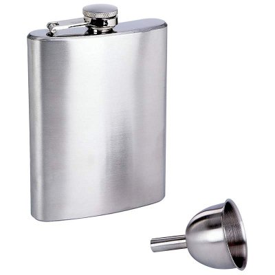 8 ounce flask and funnel